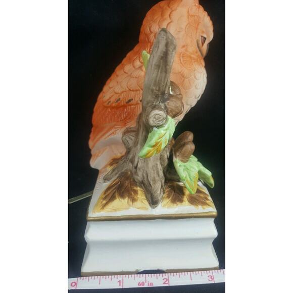 Owl Music Box Vintage Royal Crown Wind Up Porcelain Collectible Figurine Figure - Picture 4 of 6